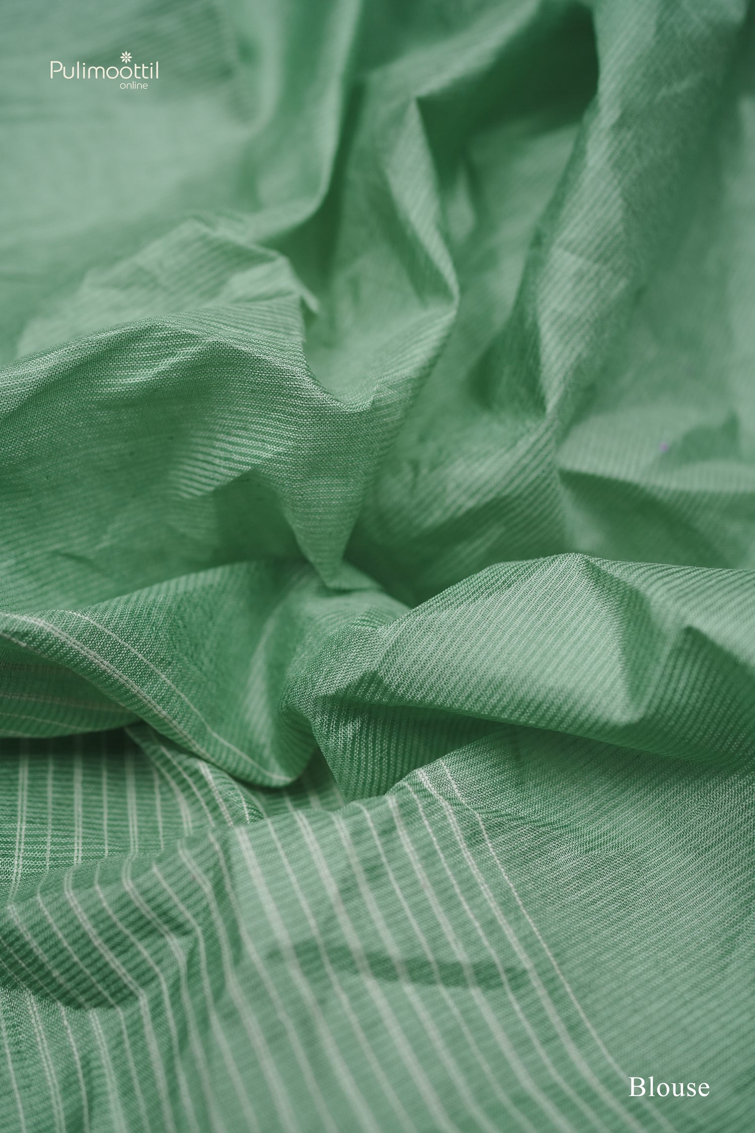 Aqua peal color Semi Tussar saree.