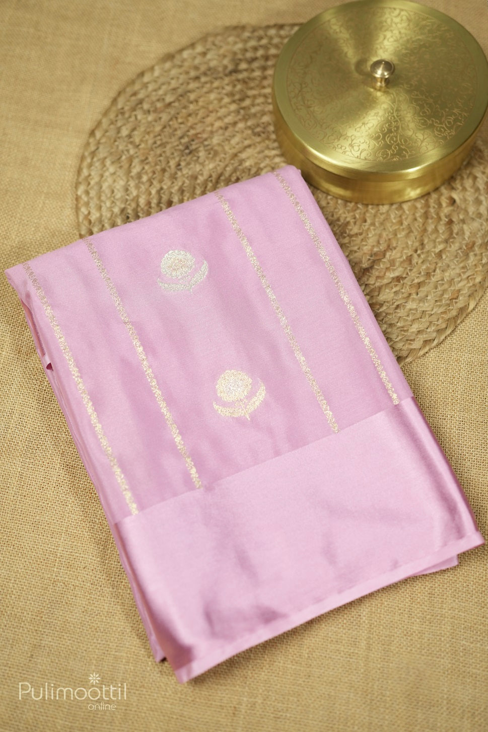 Pastel Lavender Colour Georgette Banarasi Saree