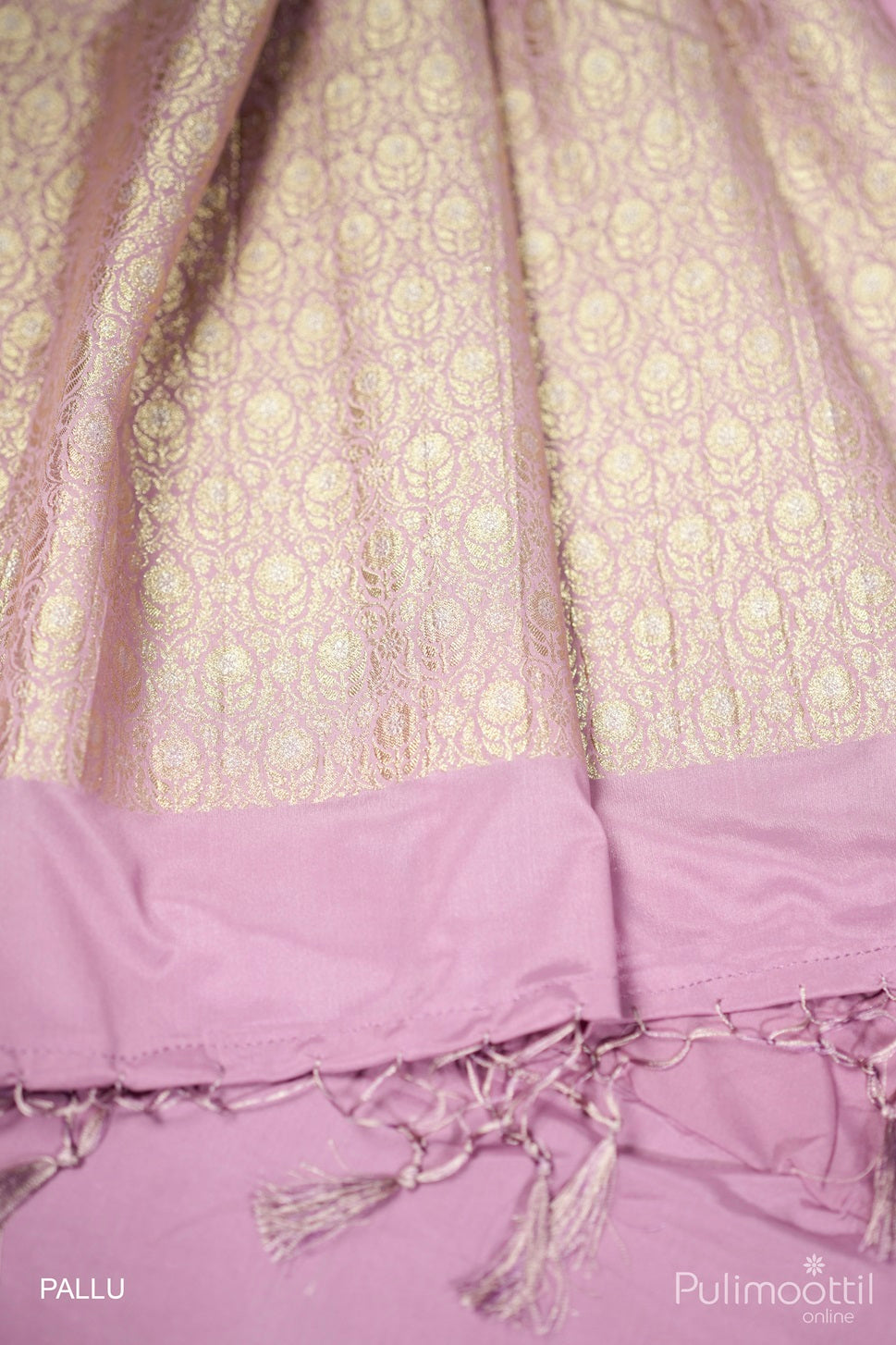 Pastel Lavender Colour Georgette Banarasi Saree