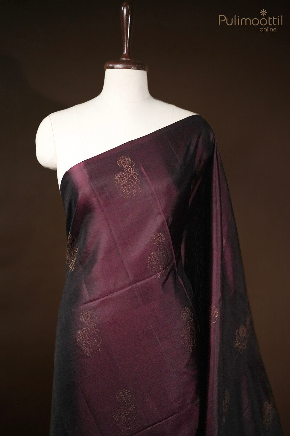 Purple Colour Kanchipuram Soft Silk Saree