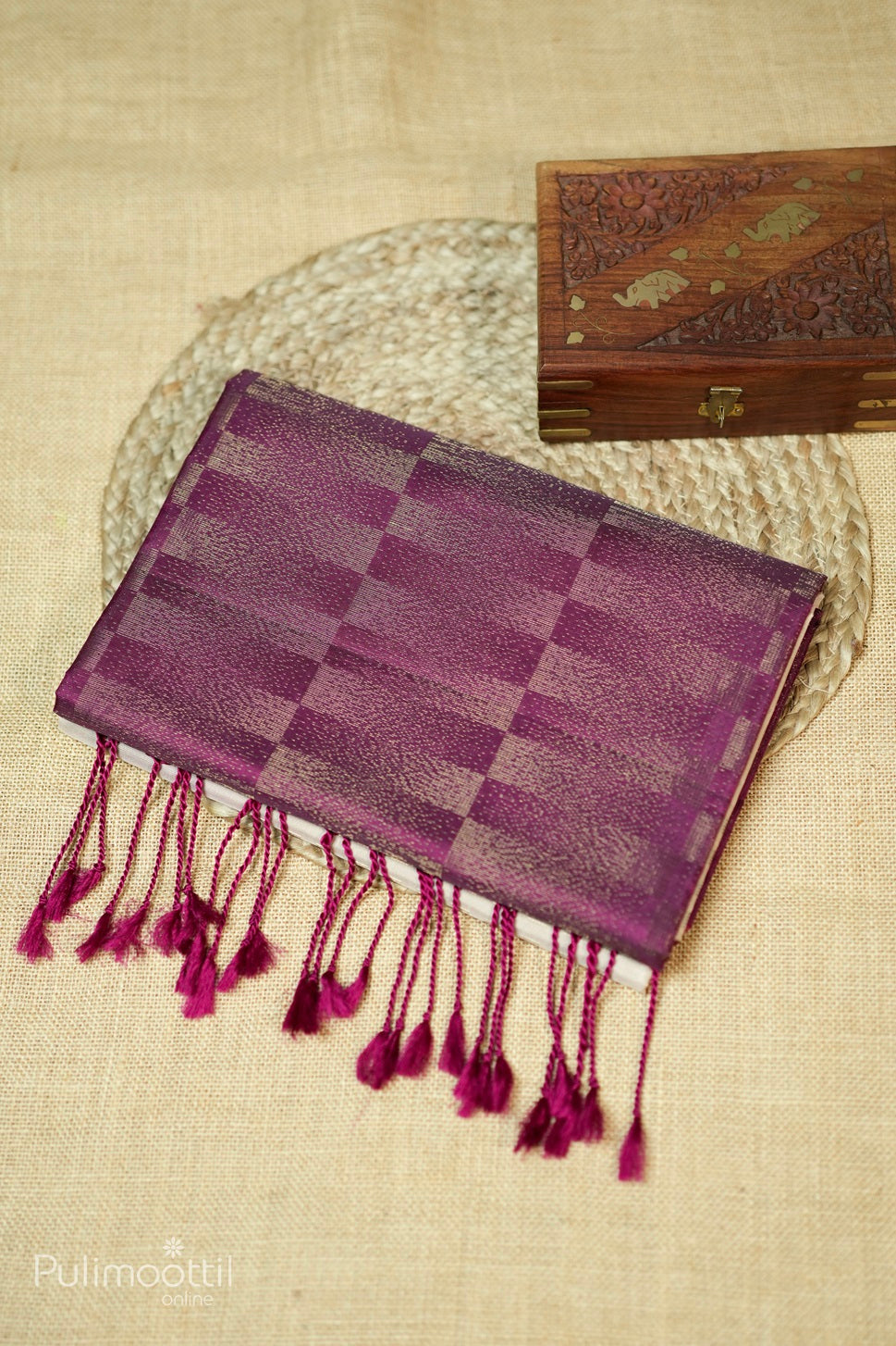 Ivory Colour Kanchipuram Soft Silk Saree