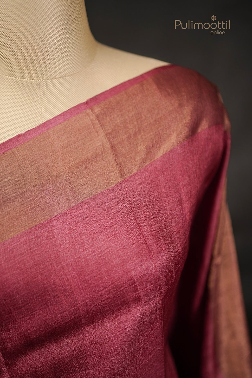 Double Shaded Tussar Silk Saree