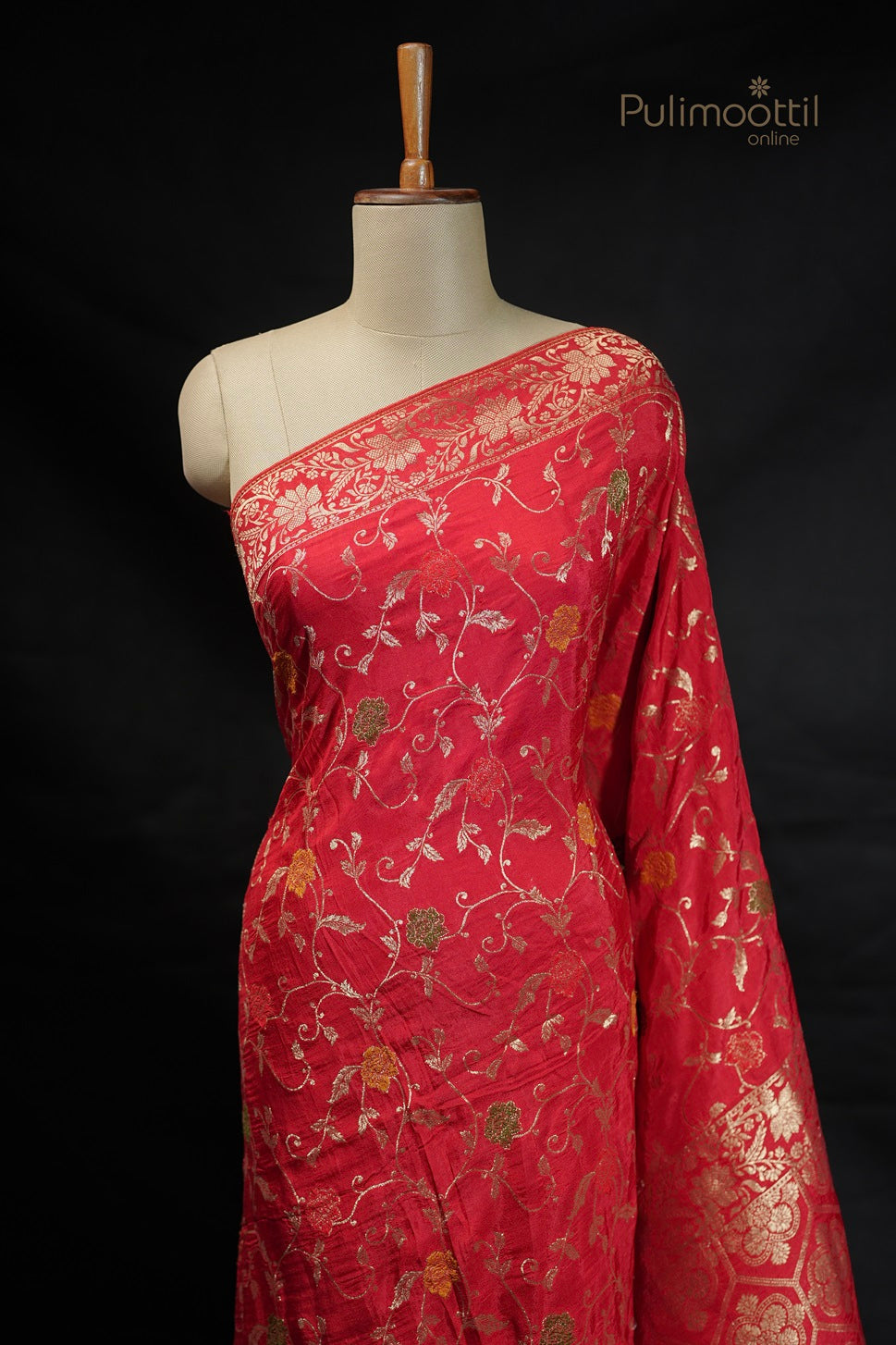 Red Colour Banarasi Saree