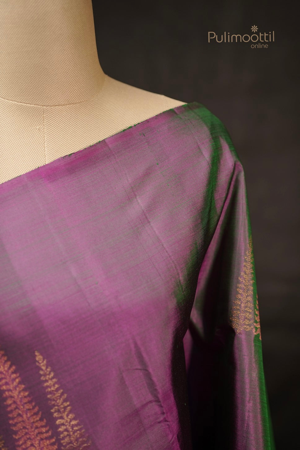 Double Shade Kanchipuram Soft Silk Saree