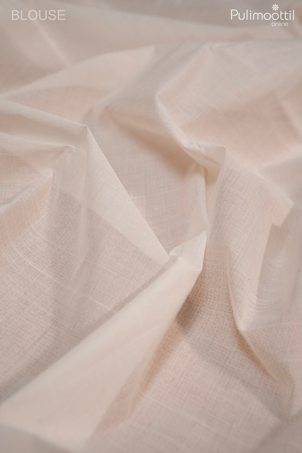 Off white color handloom cotton saree