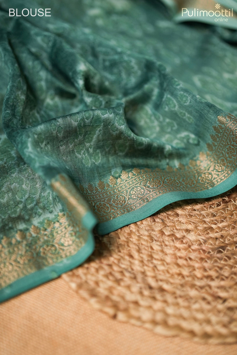Multi color Chanderi silk saree.