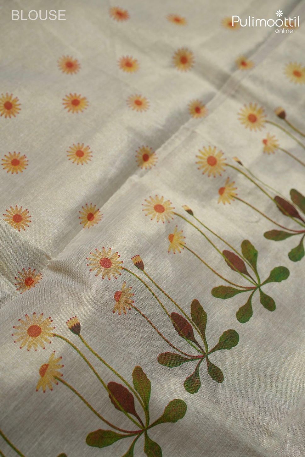 Off White Kerala Traditional Cotton Set Saree