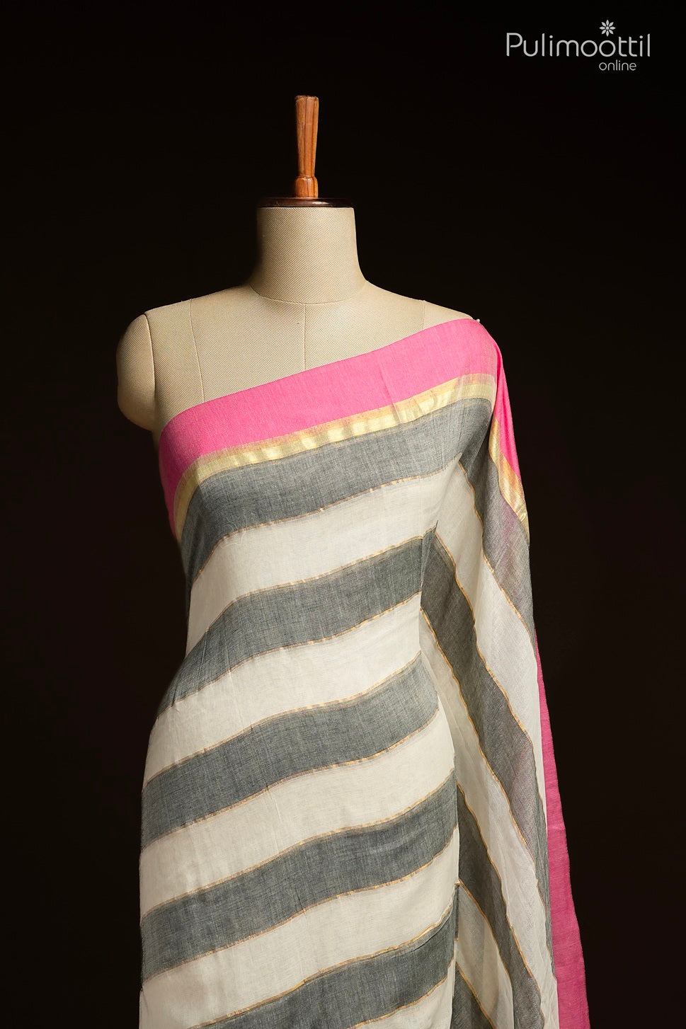 Multi colour Mul Cotton saree
