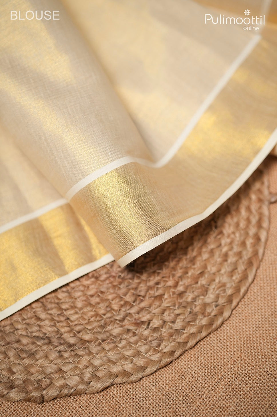Kerala traditional lotus painting set saree