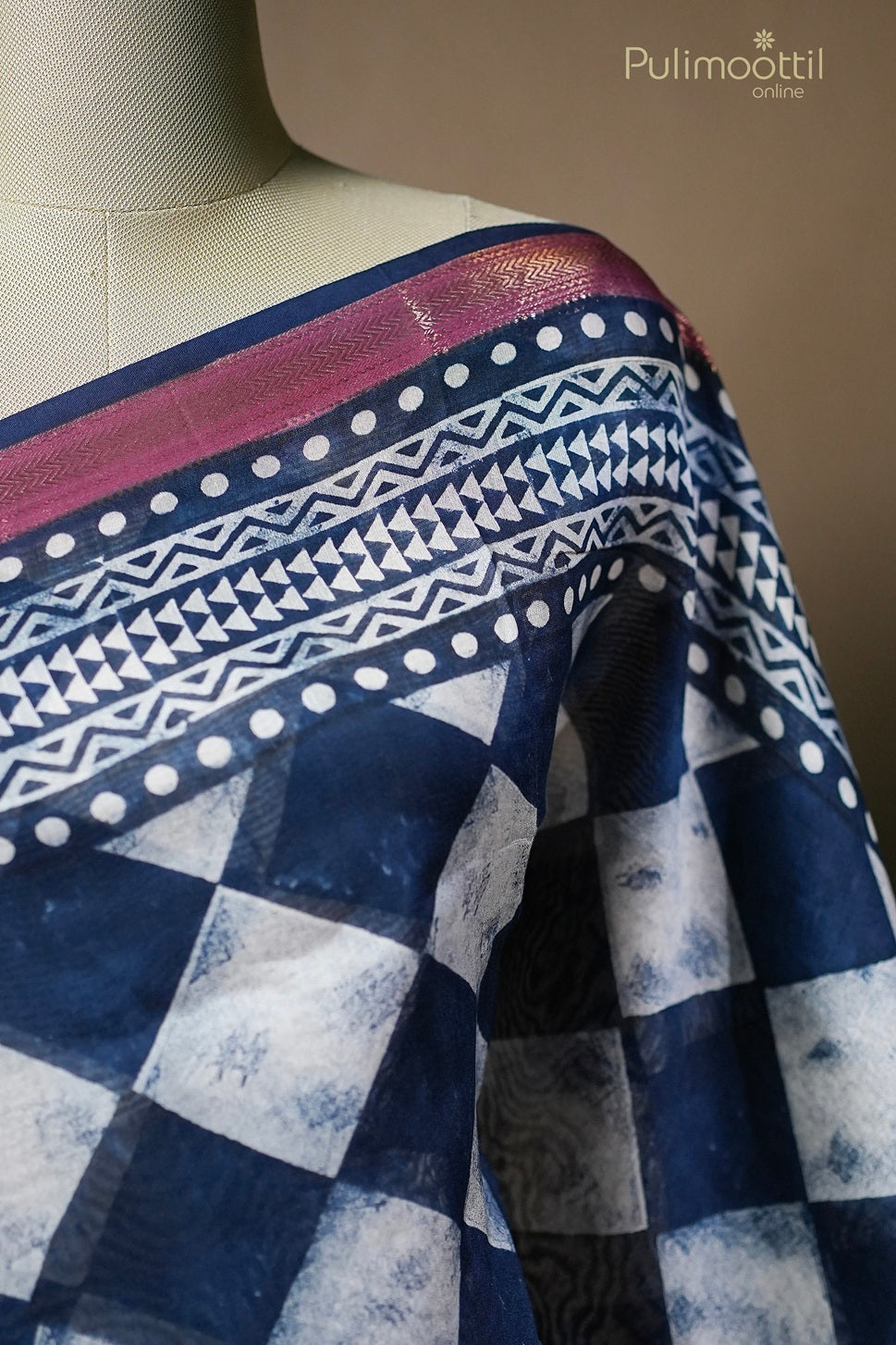 Multicolor Chanderi Saree