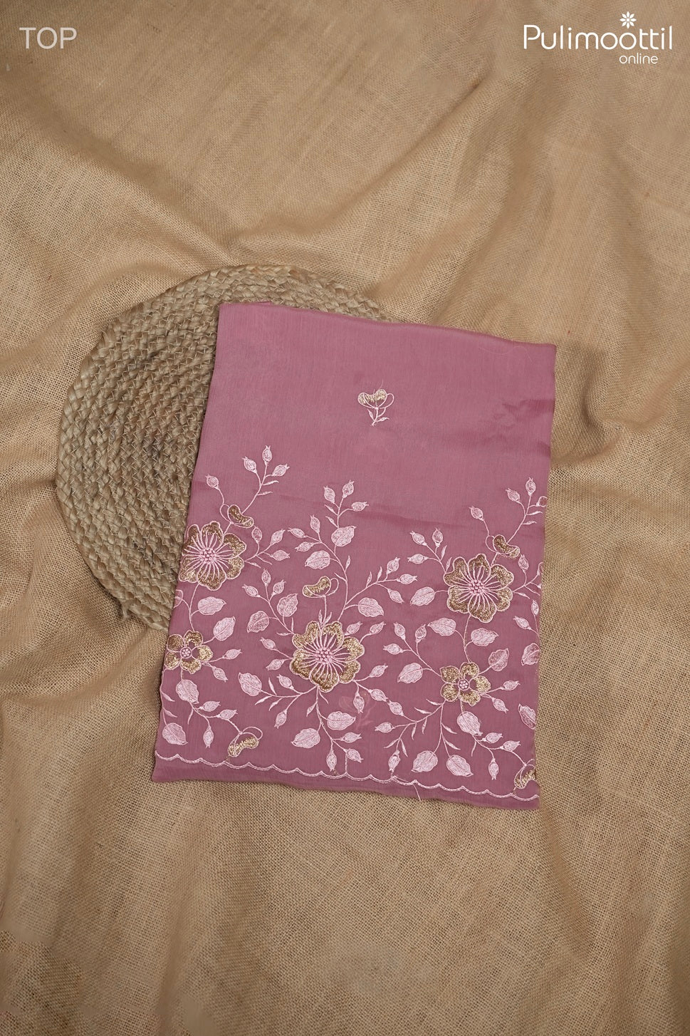 ONION PINK CHIFFON UNSTITCHED SALWAR SET