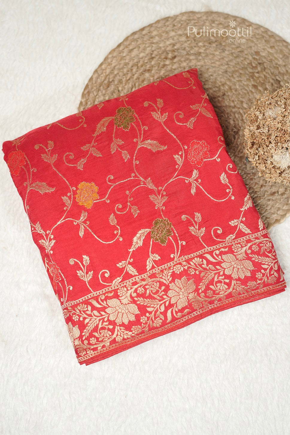 Red Colour Banarasi Saree