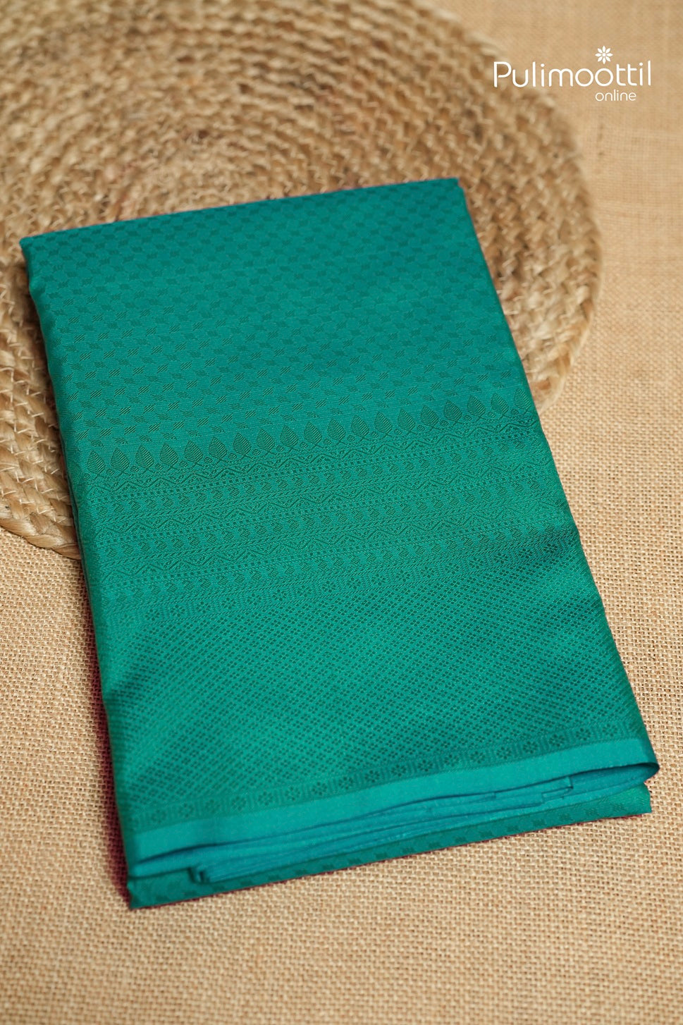Peacock Green Colour Kanchipuram Designer Saree