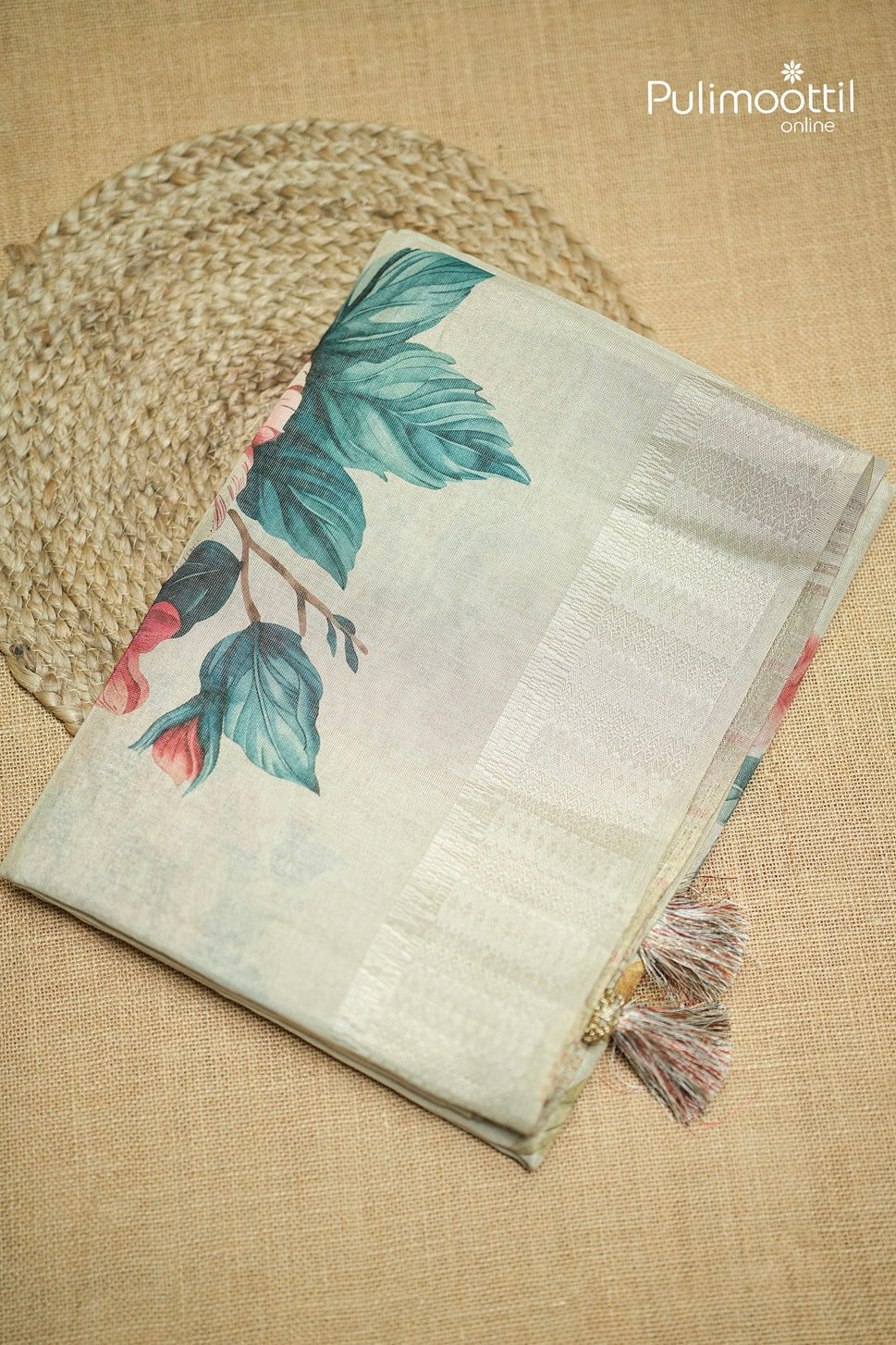 Offwhite Colour Tissue Traditional Fancy Saree