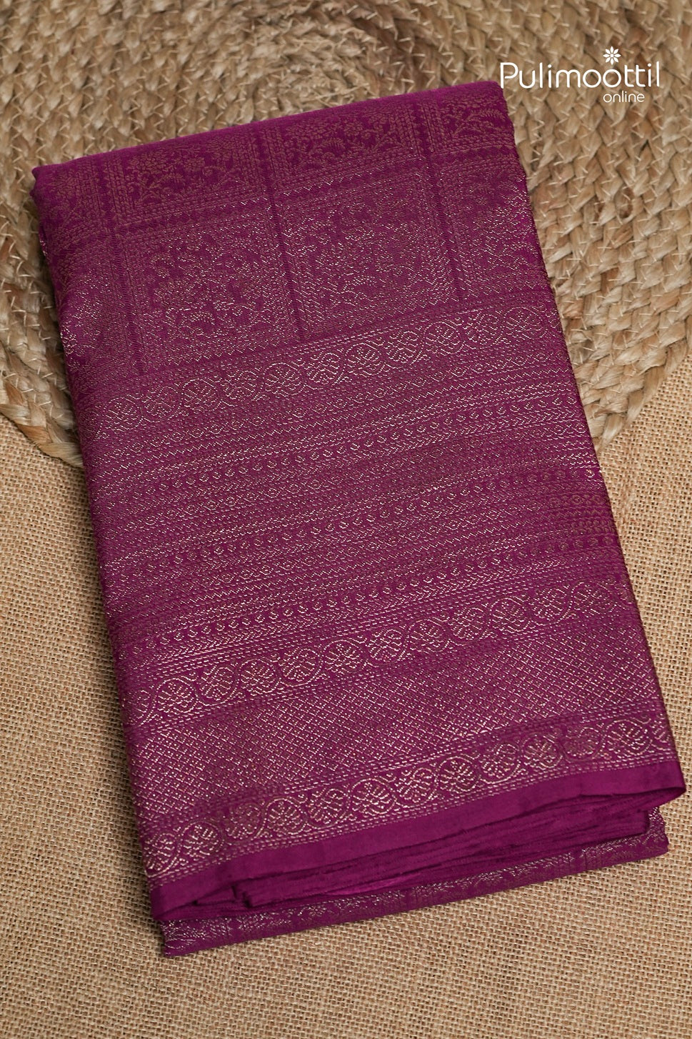 Dark Pink Colour Kanchipuram Brocade Wedding Saree
