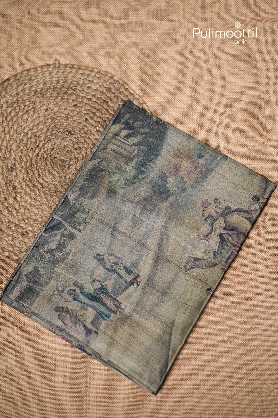 Multicolour Jute Silk Saree