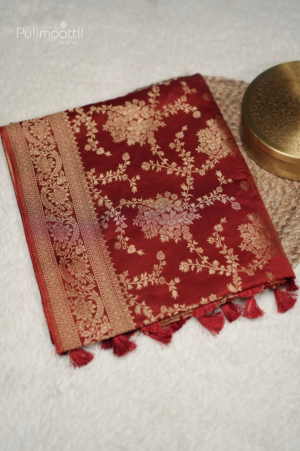 Red Colour Banarasi Silk Saree