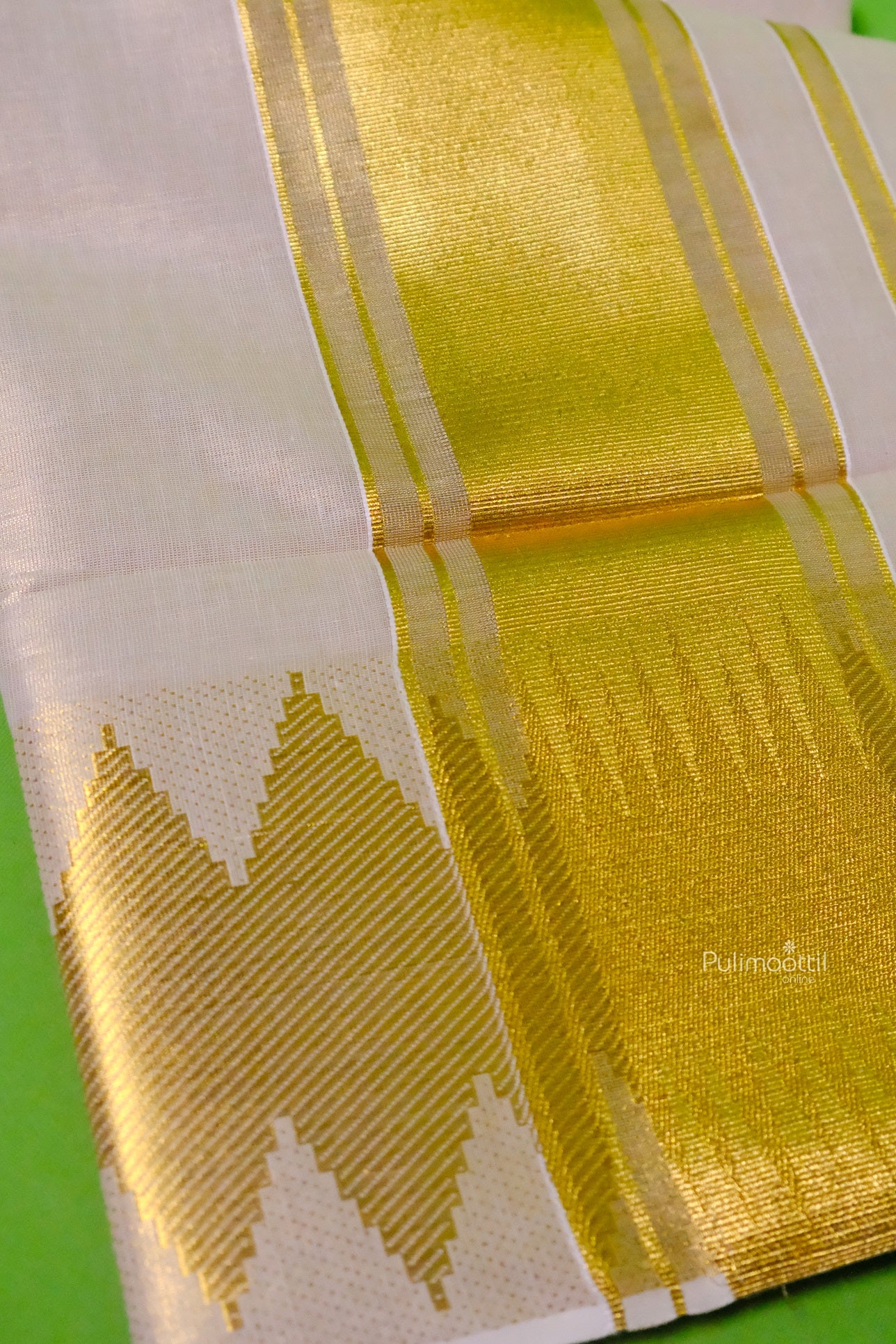 Golden Tissue KeralaTraditional Saree
