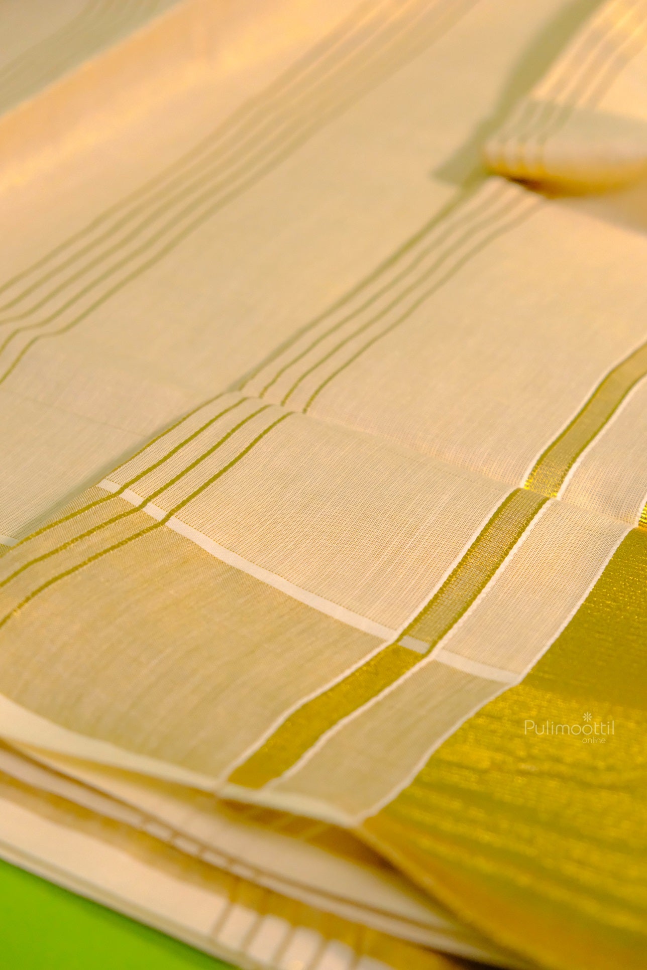 Golden Tissue Kerala Traditional Saree