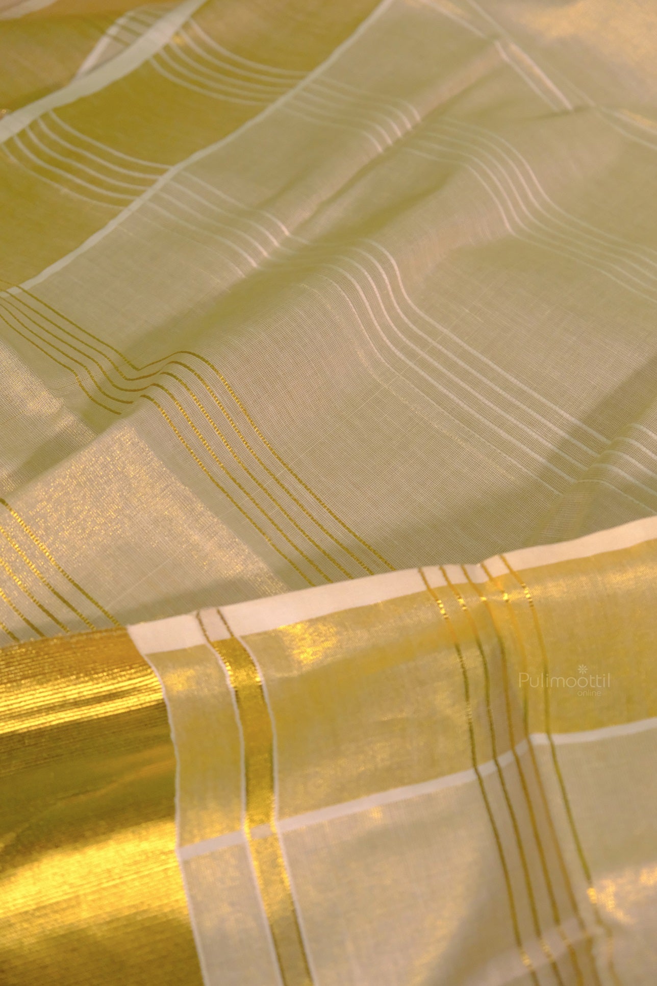 Golden Tissue Kerala Traditional Saree