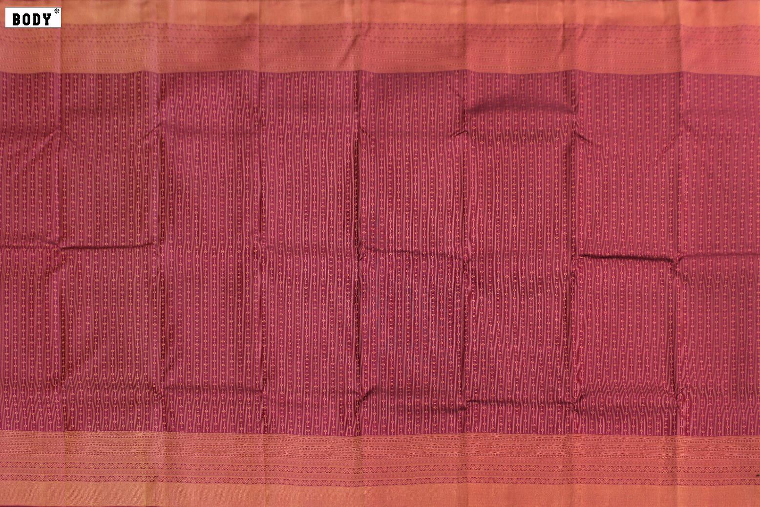 Wine Colour, Bridal Designer Silk Saree.