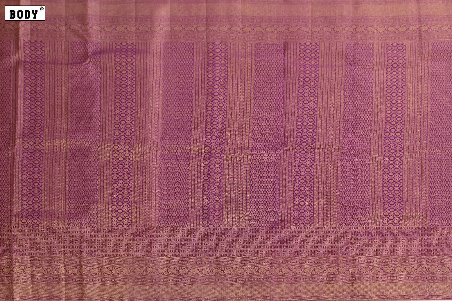 Dark Violet Colour, Kanchipuram Designer Soft Silk Saree