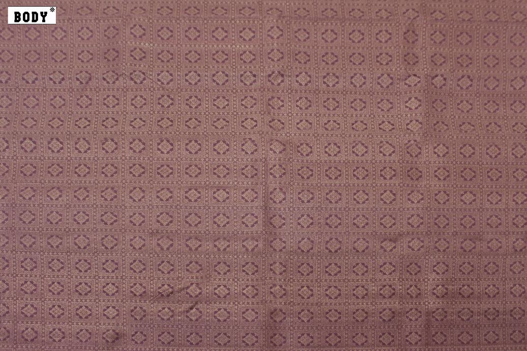 Dusty Purple Colour, Bridal Designer Silk Saree.