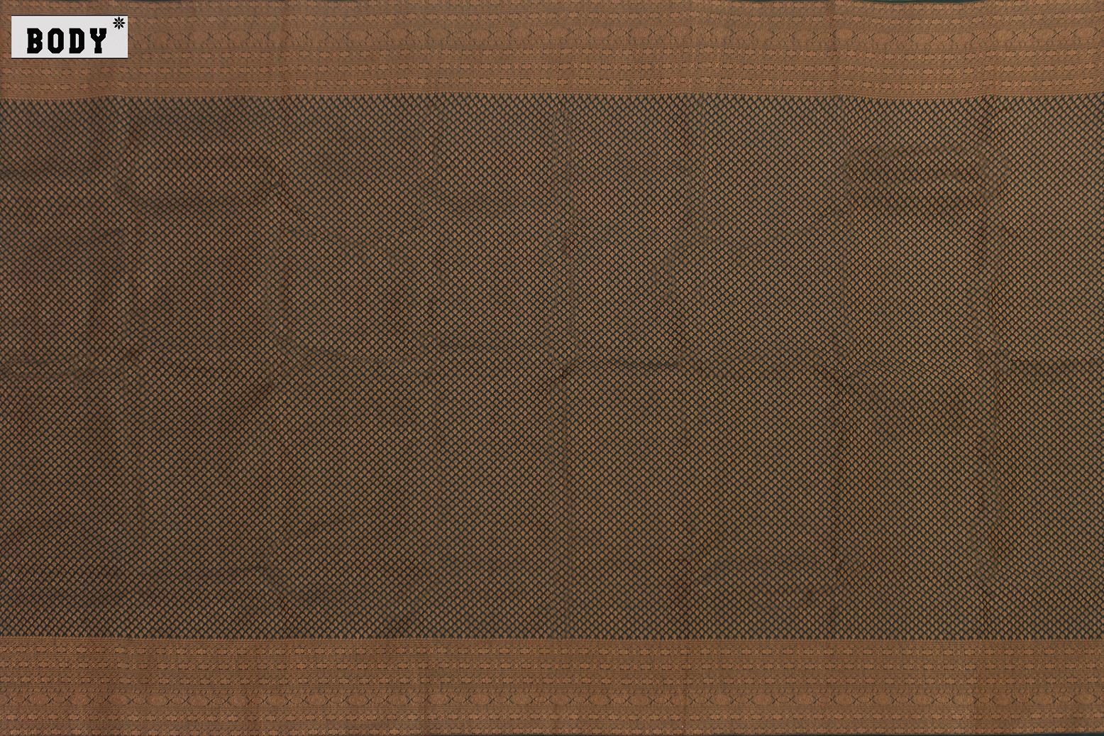 Bottle Green Colour, Bridal Designer Silk Saree.