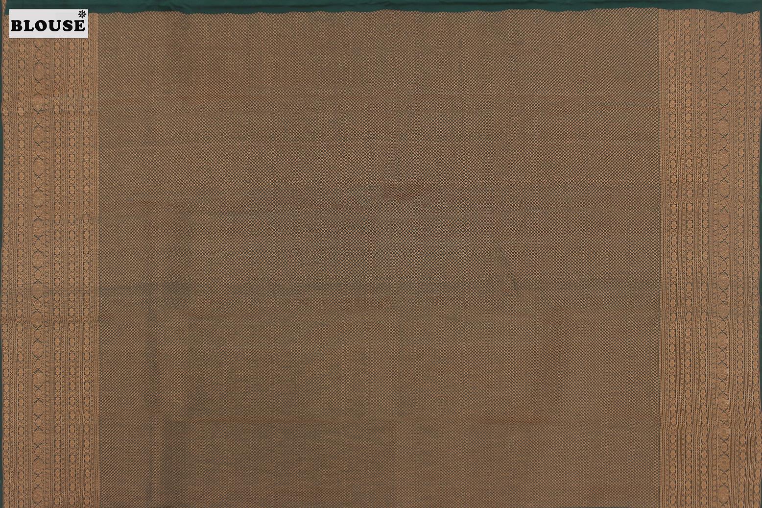 Bottle Green Colour, Bridal Designer Silk Saree.