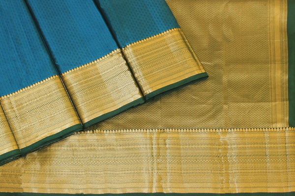 Cerulean shade Blue Colour, Kanchipuram Designer Soft Silk Saree