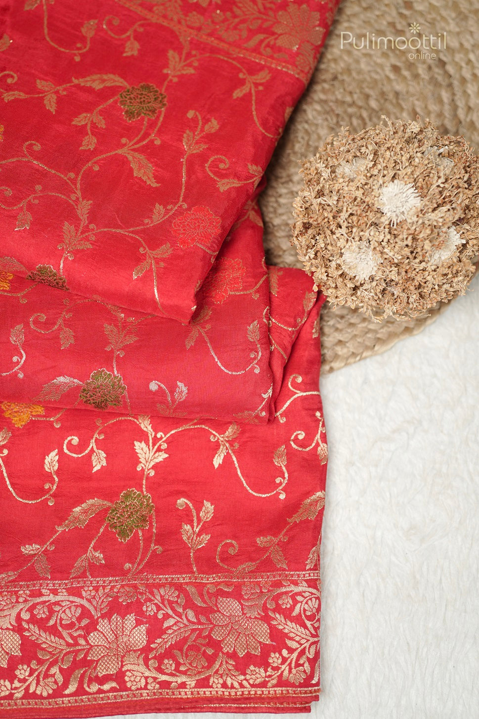 Red Colour Banarasi Saree