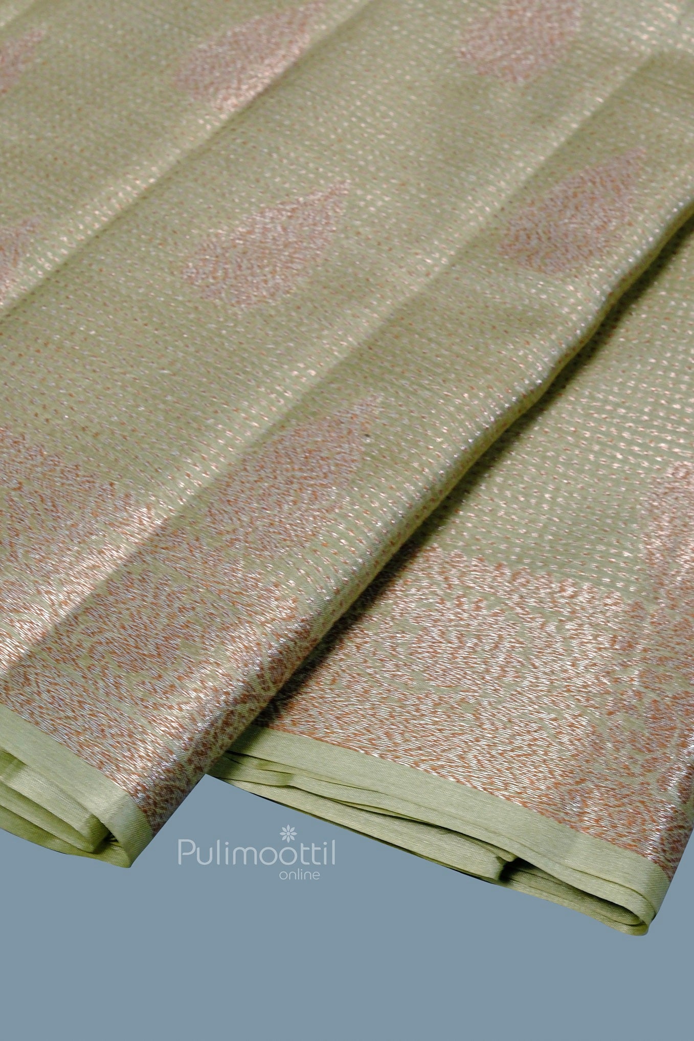 Light Gray Color pure tussar Silk saree