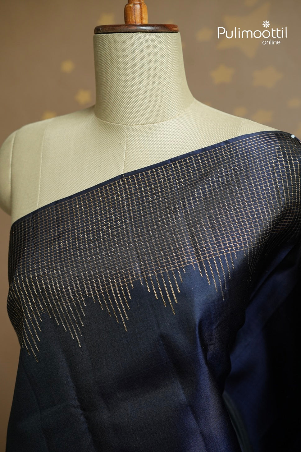 Dark Blue Colour Kanchipuram Soft Silk Saree