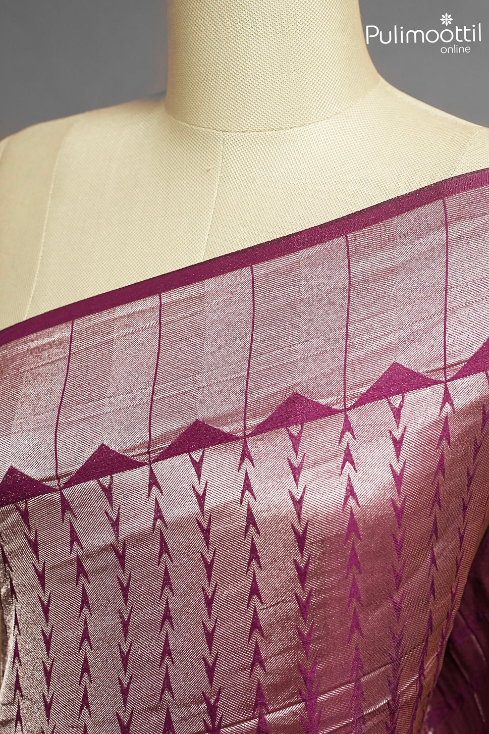 Purple Colour Banarasi Saree