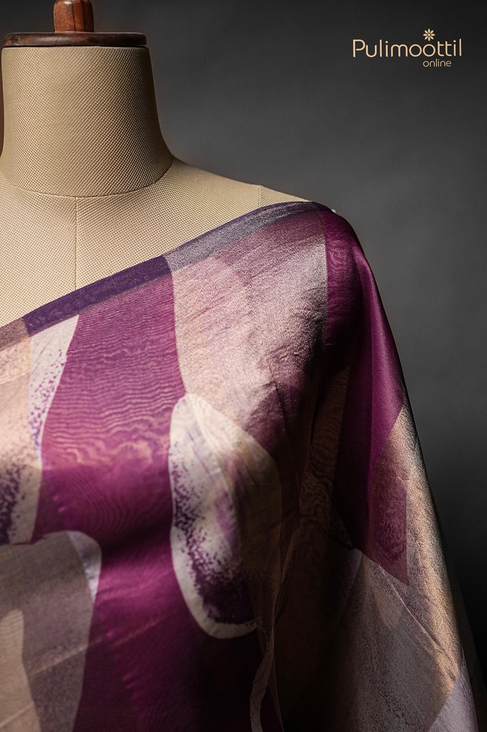 Light Lavender Colour Organza Fancy Saree