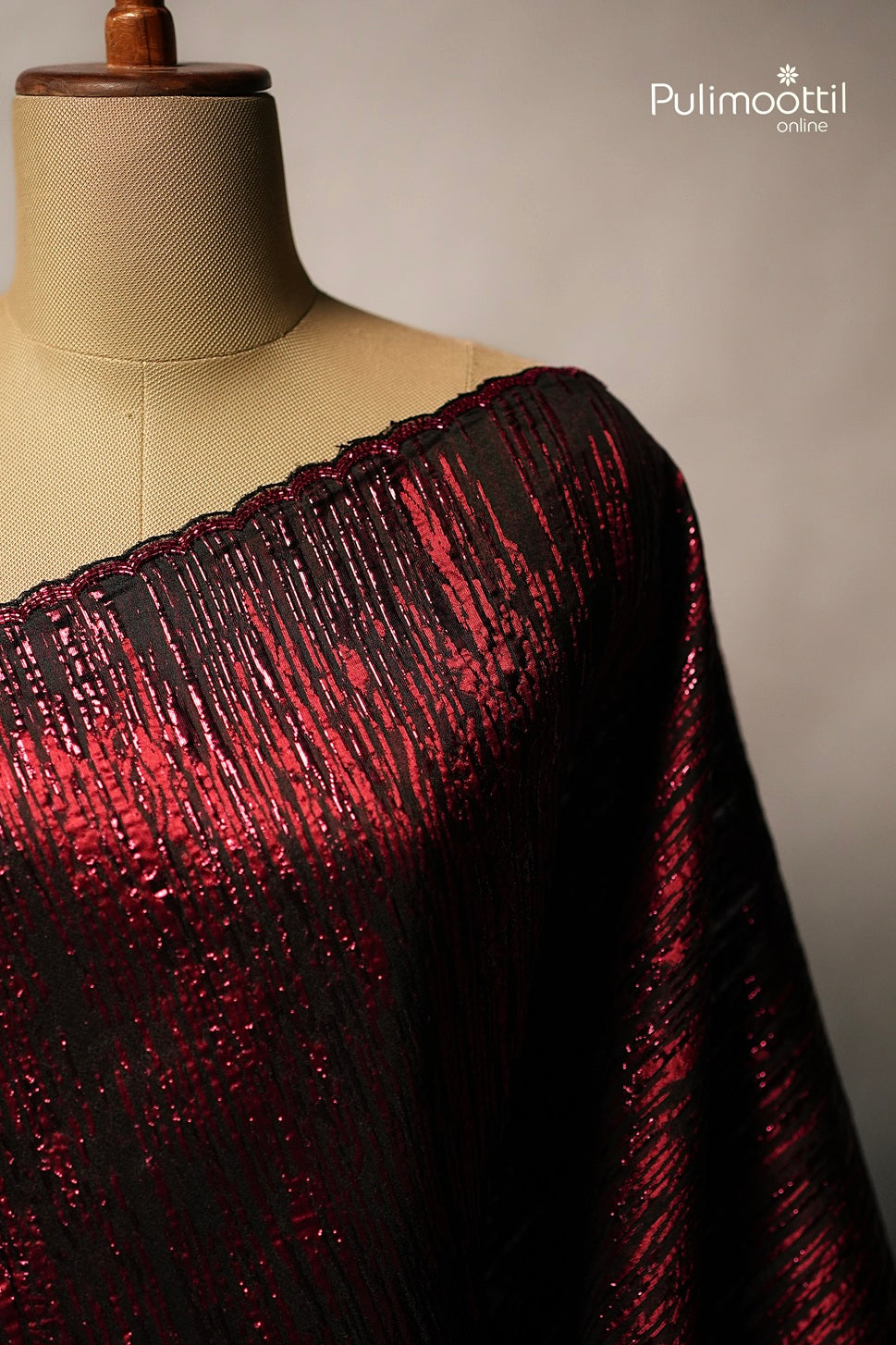 Black Colour Turkish Organza Saree