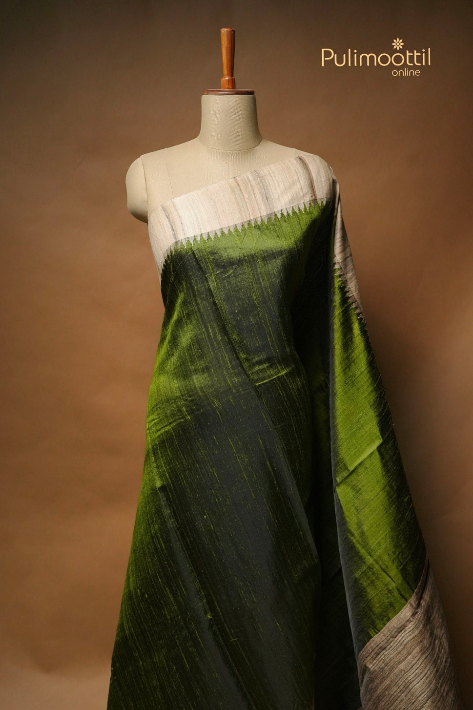 Light Green Colour Jute Silk Saree
