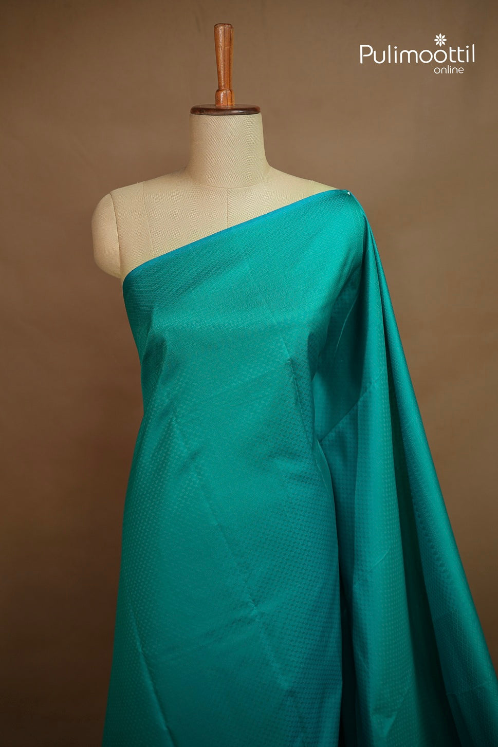 Peacock Green Colour Kanchipuram Designer Saree