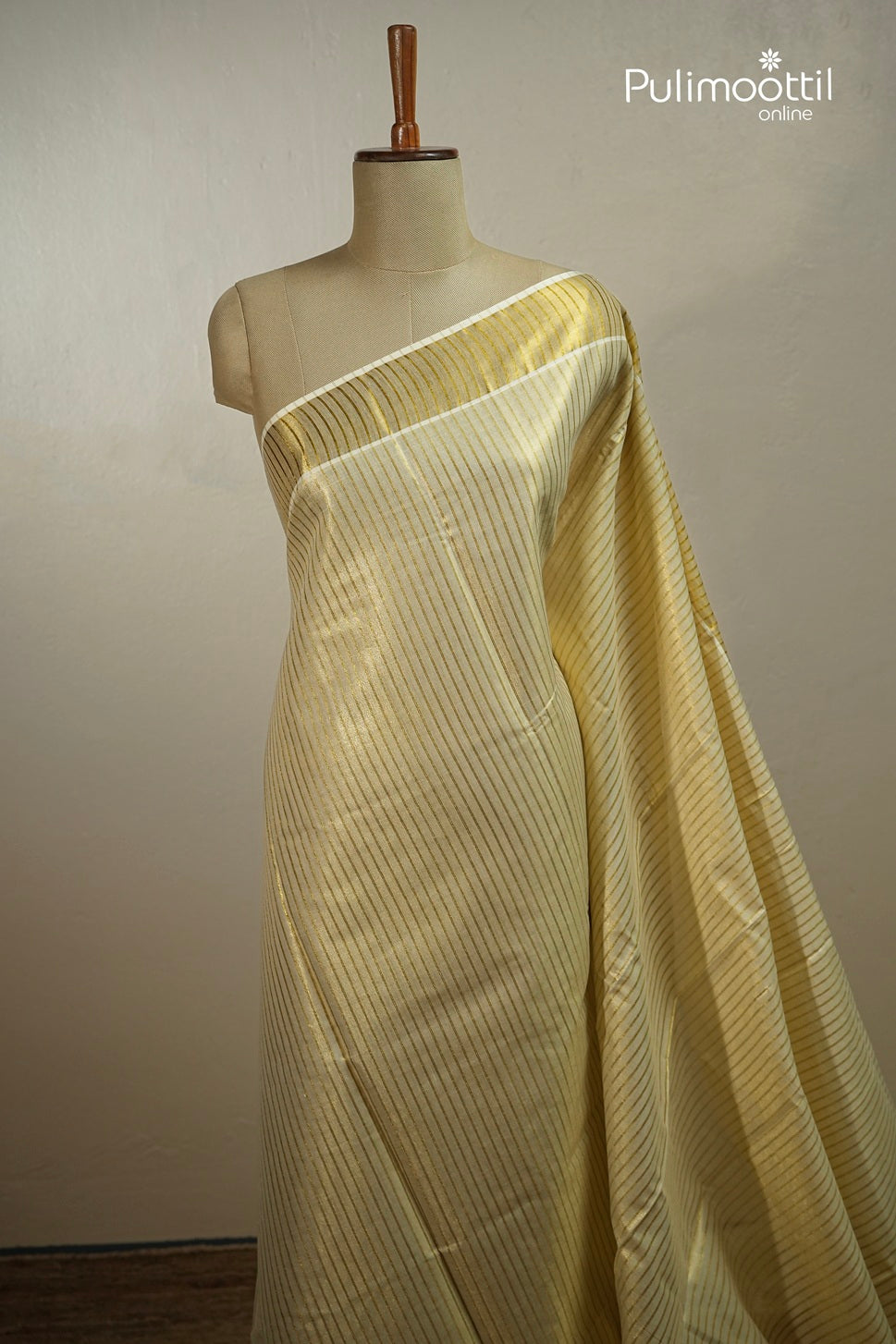Kerala Traditional Golden Tissue Set Saree
