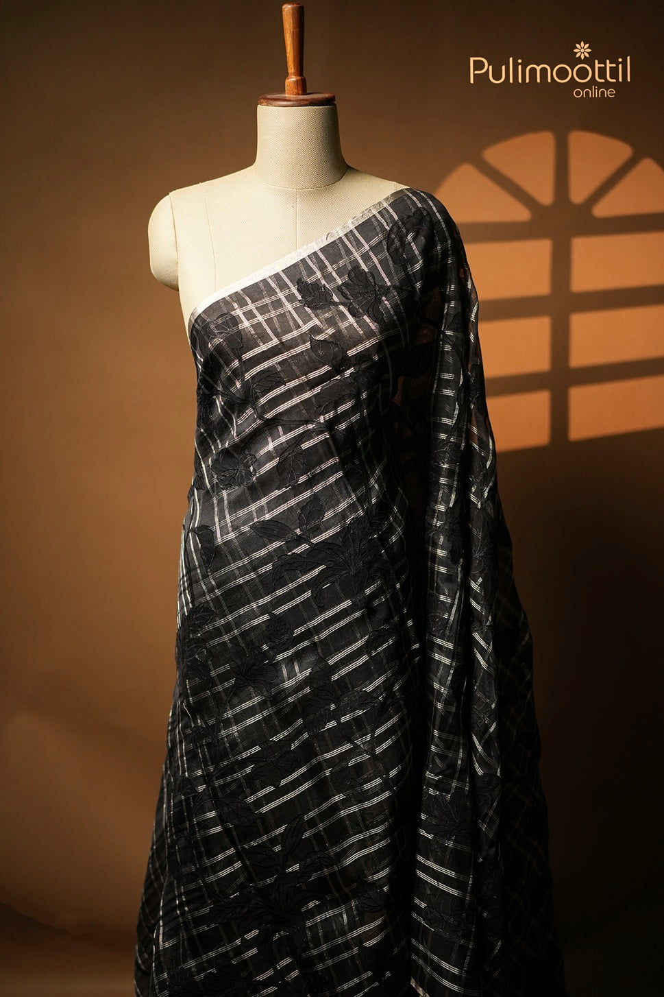 Black Colour Organza Saree