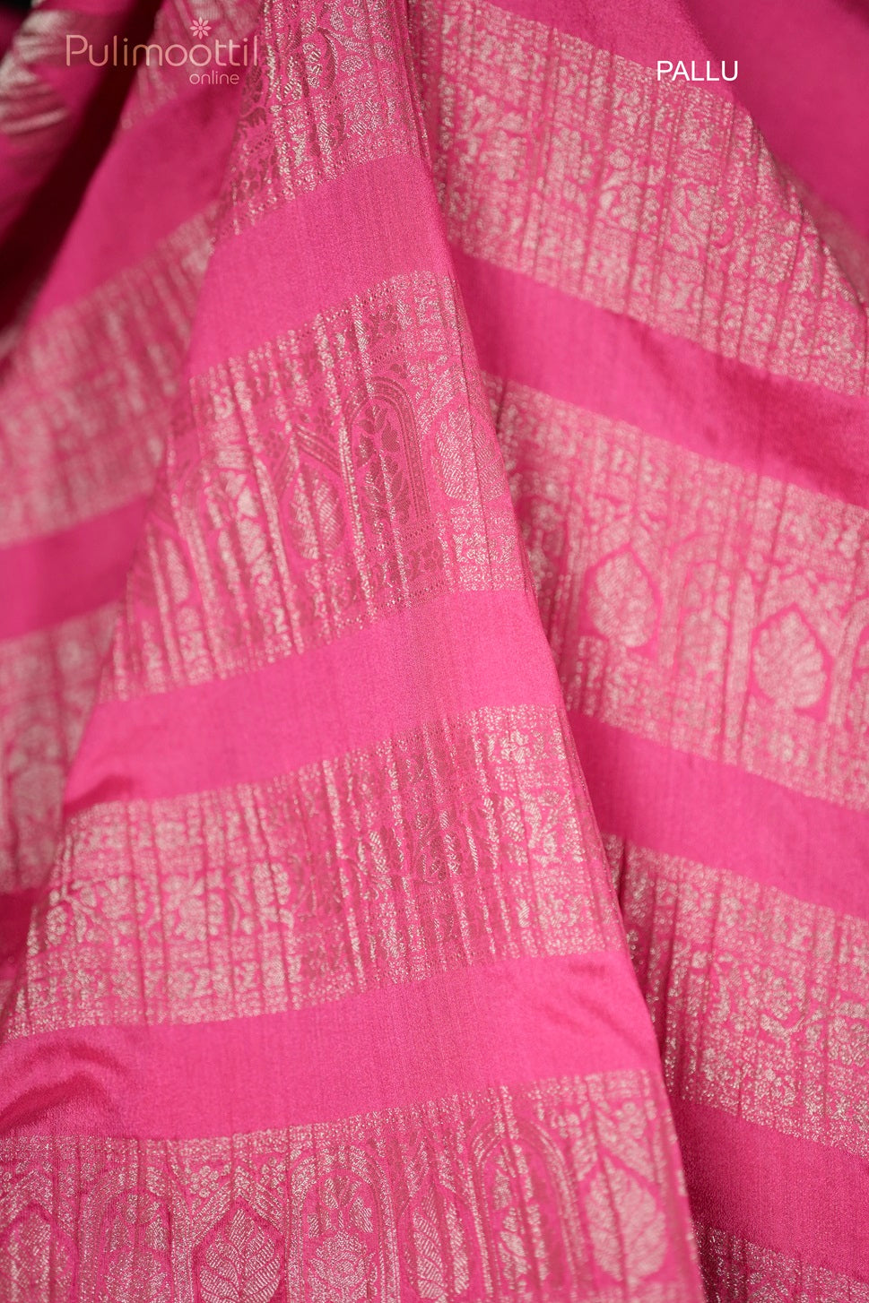 Light Pink Colour Georgette Banarasi Silk Saree