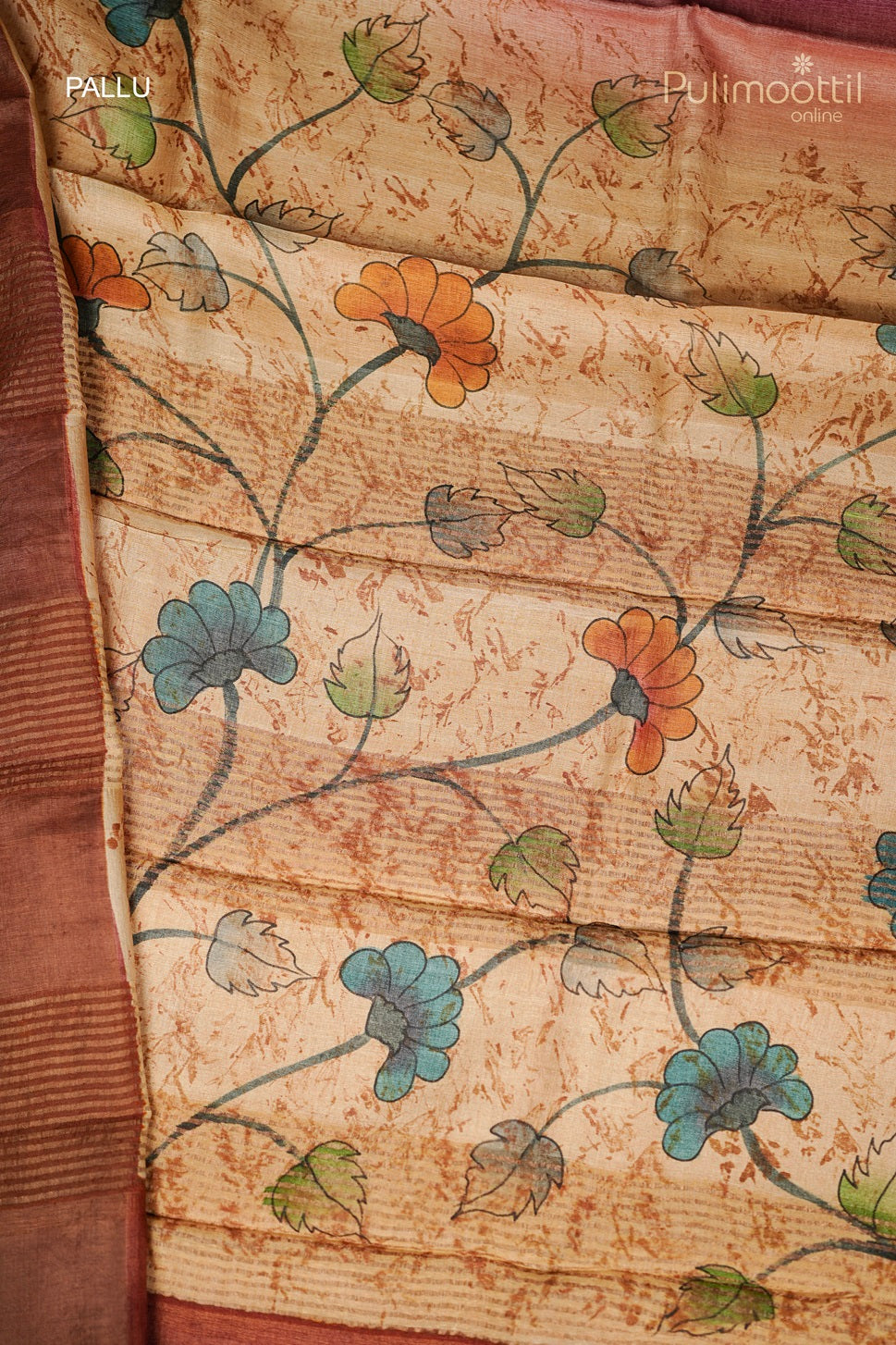 Double Shaded Tussar Silk Saree