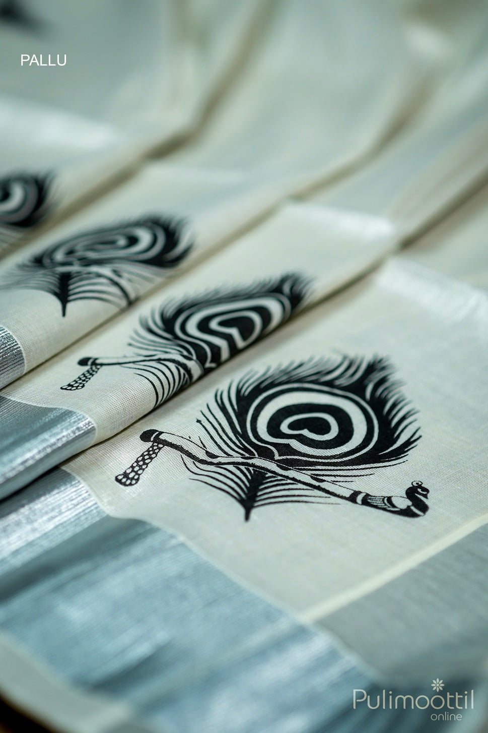 Silver Tissue Kerala Traditional Set Saree.