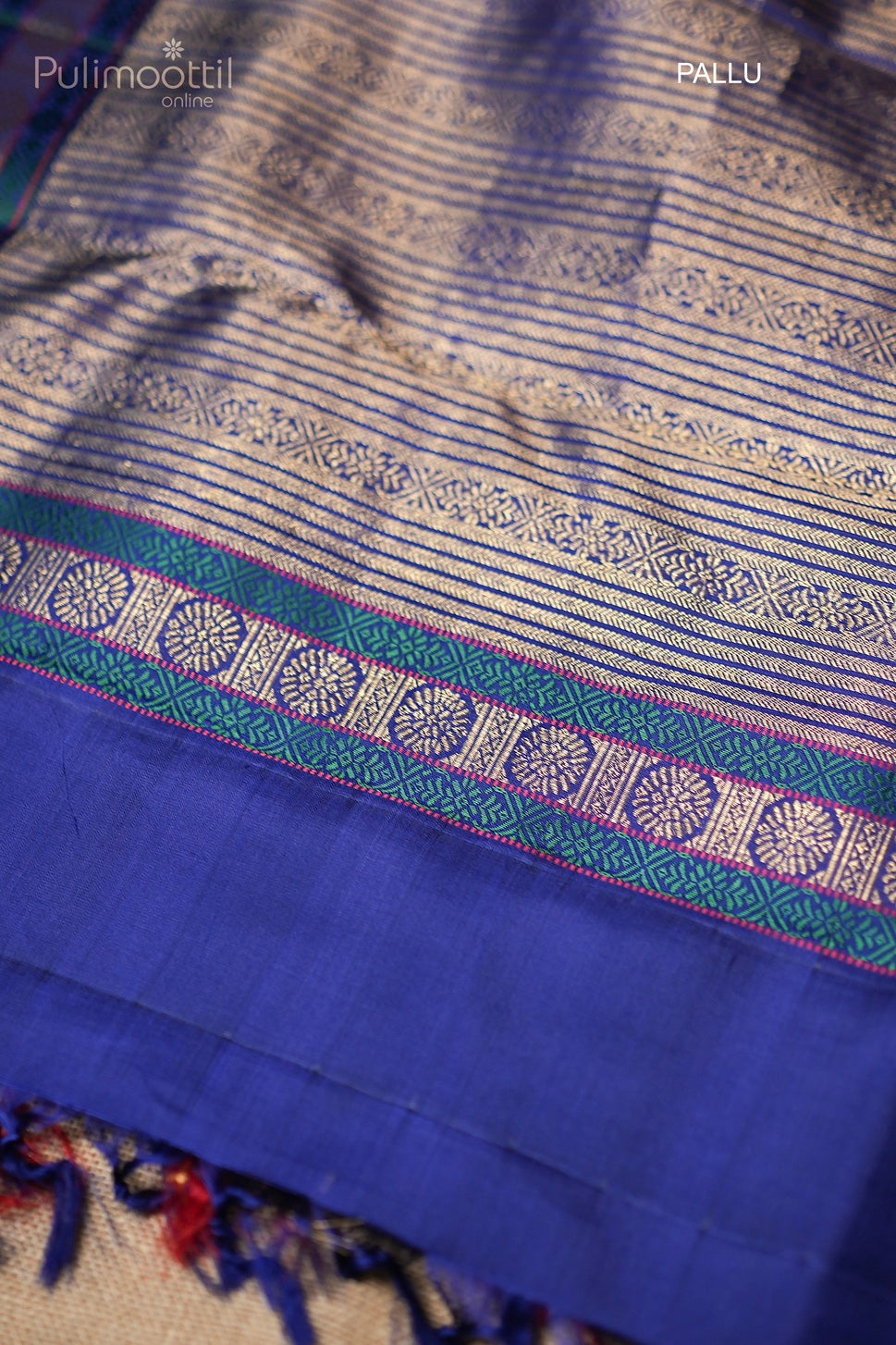 Multicolor Kanchipuram Designer Saree