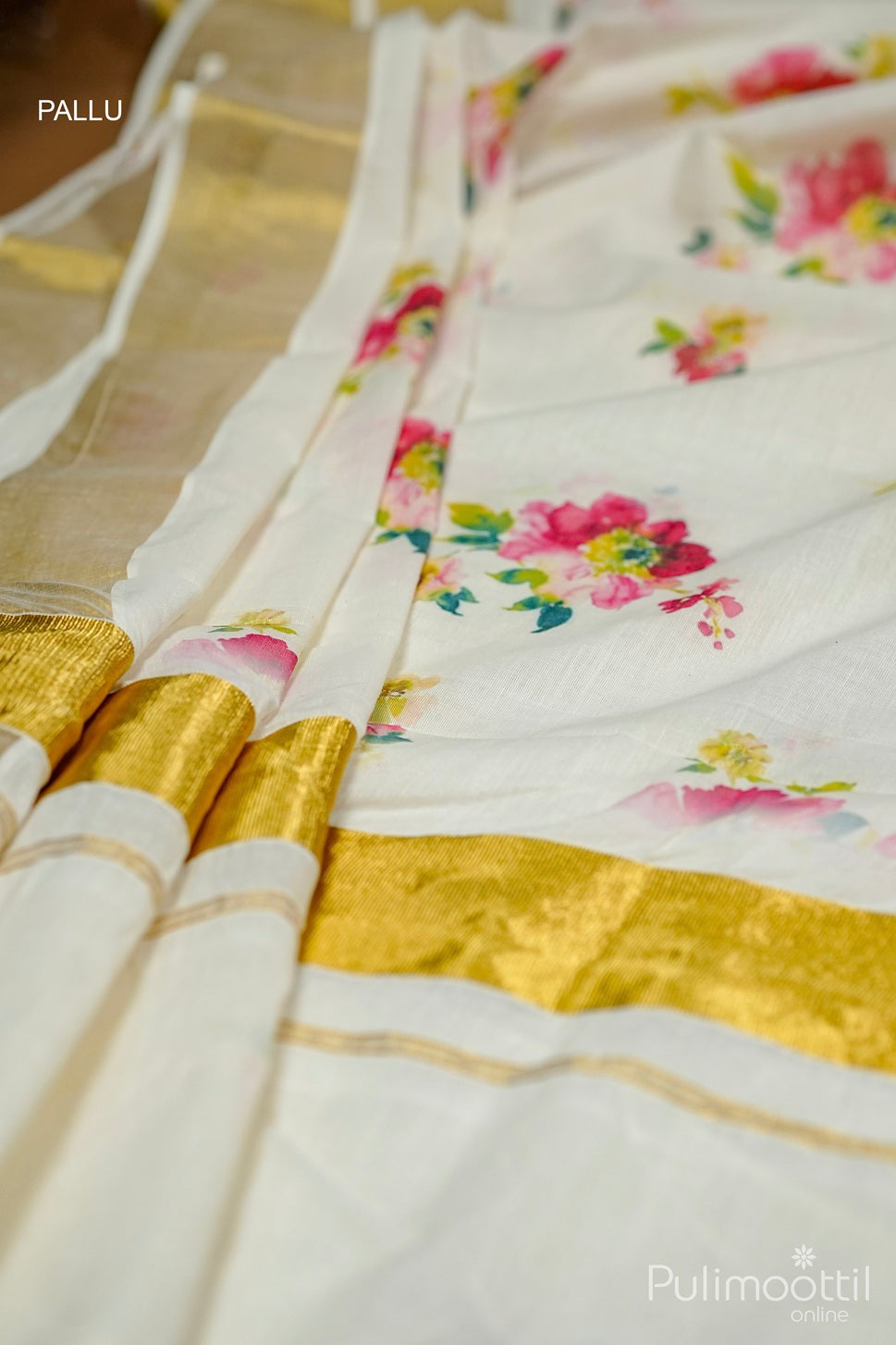 Kerala Cotton Printed Set Saree.