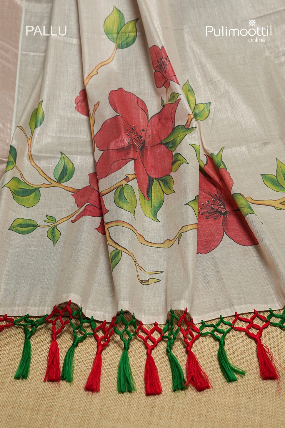 Kerala Traditional Rose Gold Set Saree