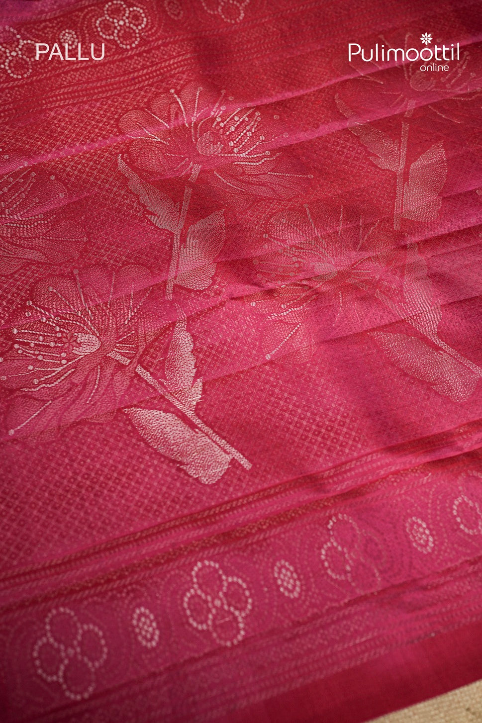 Dark Pink Colour Kanchipuram Designer Saree