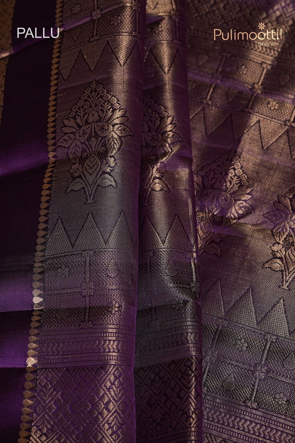 Dark Violet Colour Kanchipuram Soft Silk Saree