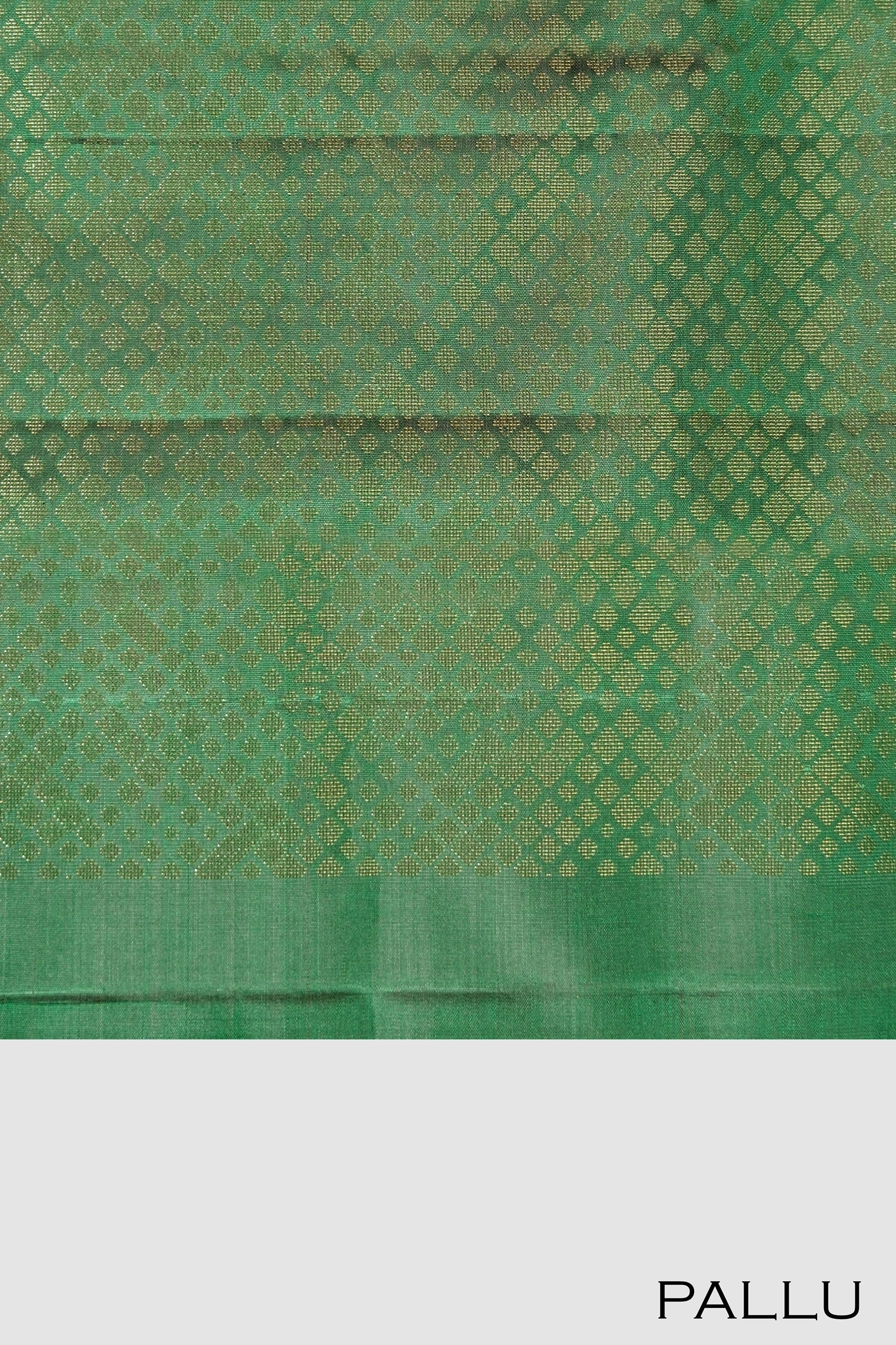 Green color pure Kanchipuram silk saree.