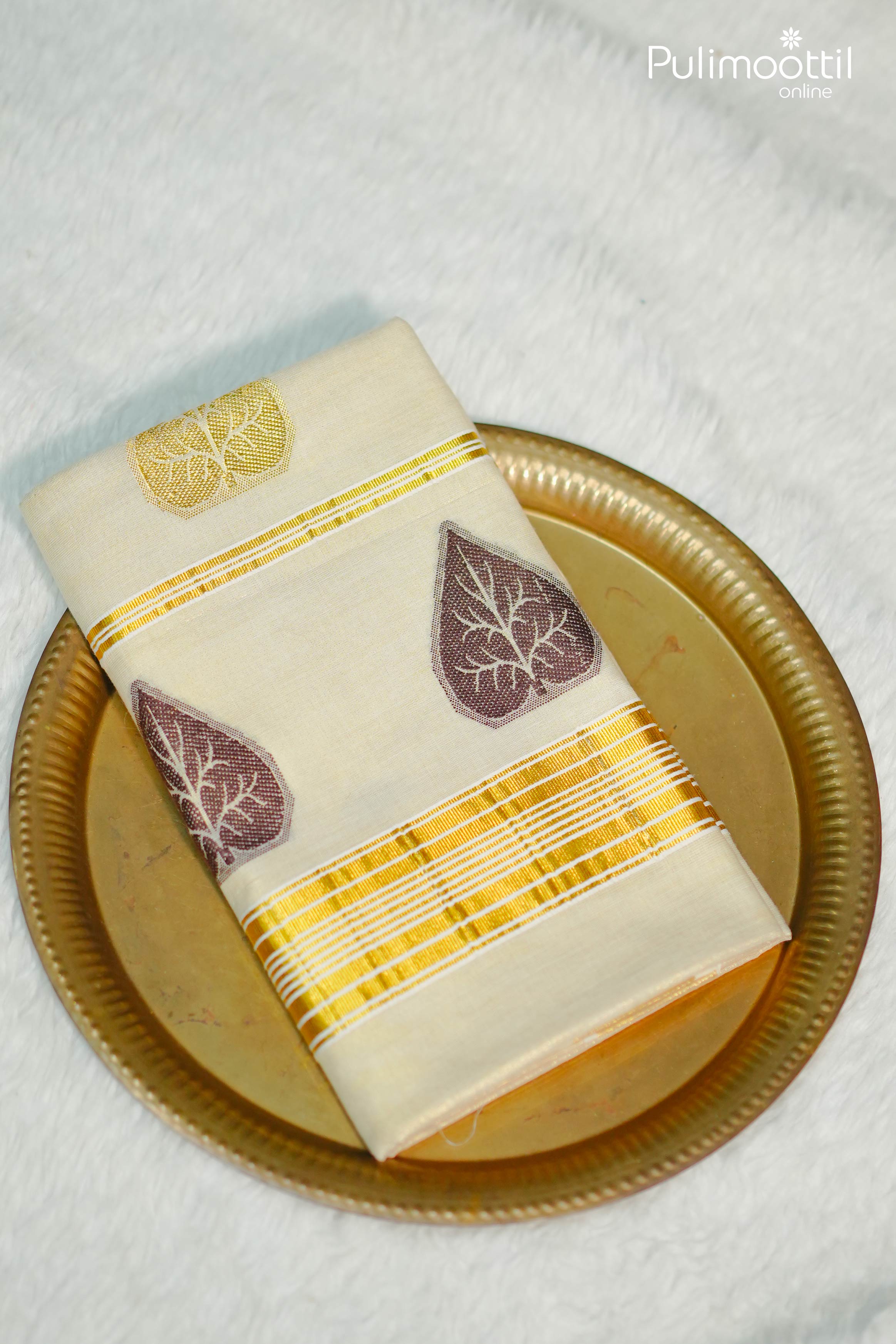 Golden Tissue Kerala Set Saree.